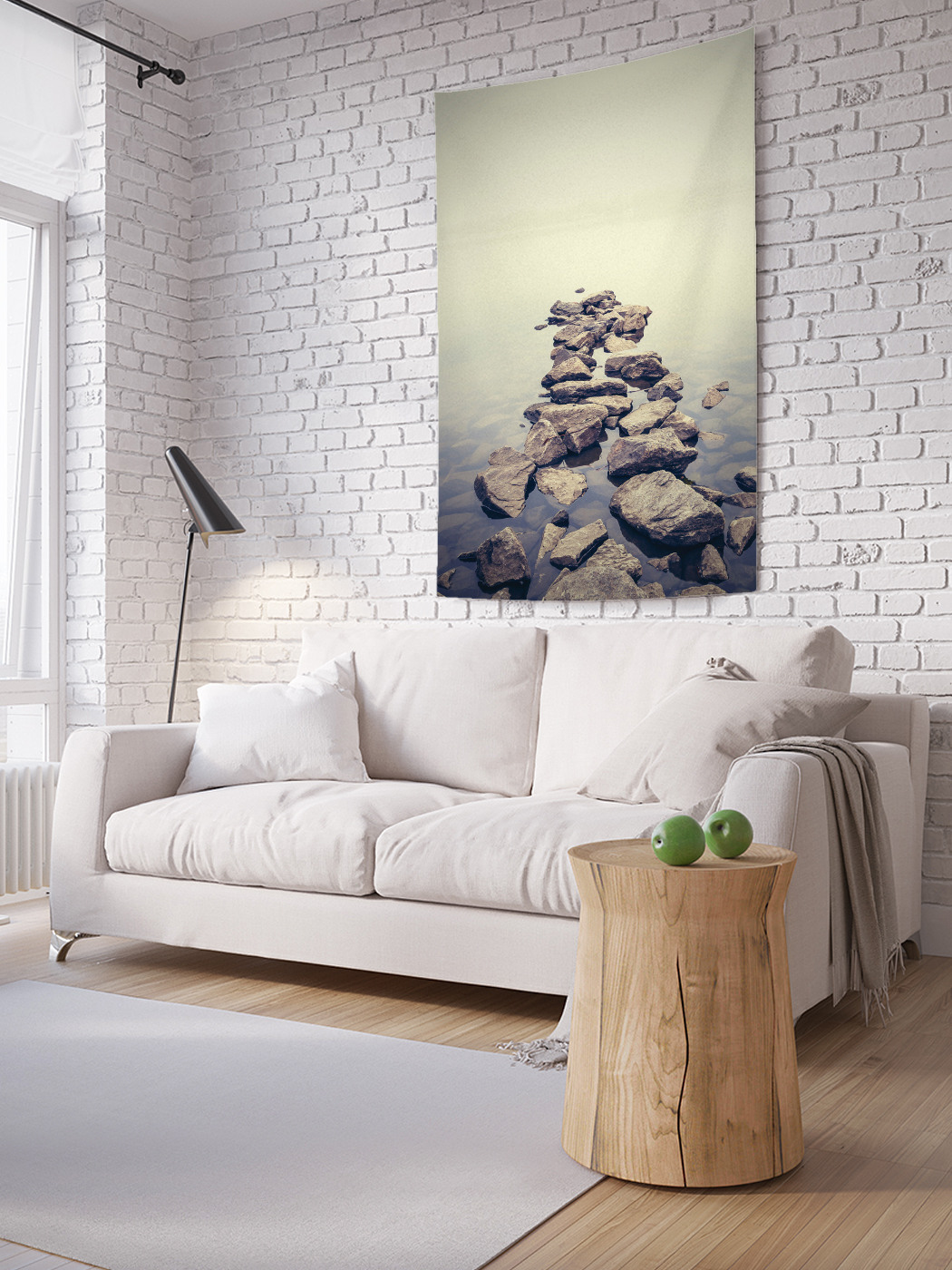 

Вертикальное фотопанно на стену JoyArty Каменная дорога 150x200 см, Каменная дорога