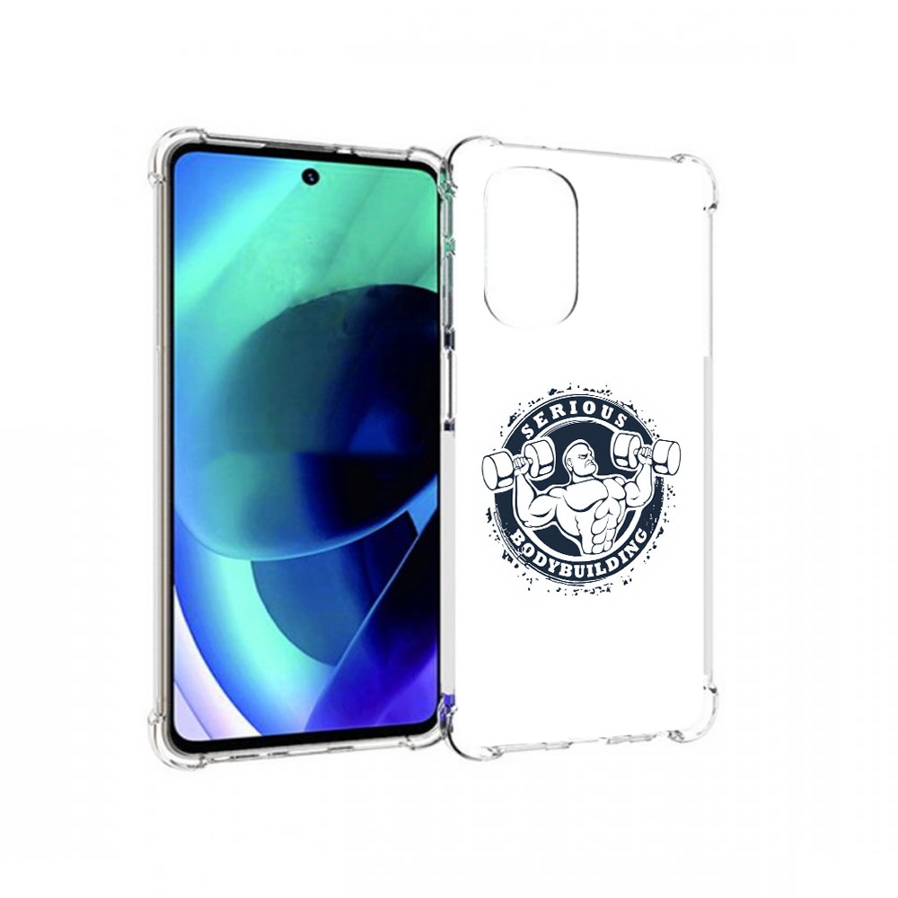 

Чехол MyPads Tocco для Motorola Moto G51 бодибилдинг воля к победе (PT227078.365.231), Прозрачный, Tocco