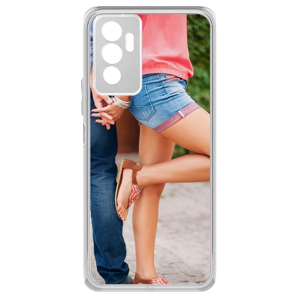 

Чехол-накладка Krutoff Clear Case Босоножки женские для Vivo V23e