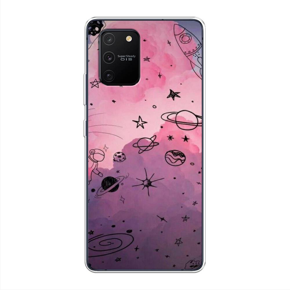 

Чехол Awog на Samsung Galaxy A91/S10 Lite "Радуга планет 3", Разноцветный, 29950-4