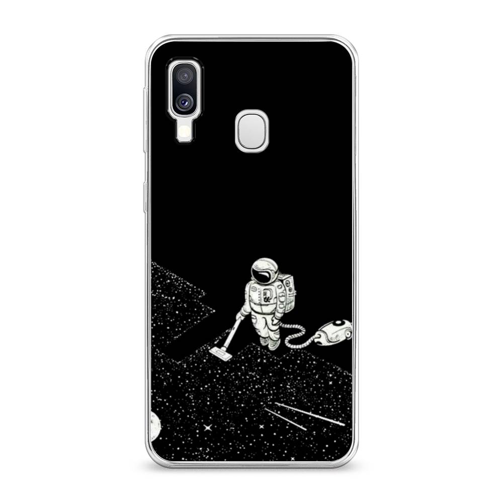 

Чехол Awog на Samsung Galaxy A40 "Космонавт с пылесосом", Разноцветный, 28050-4