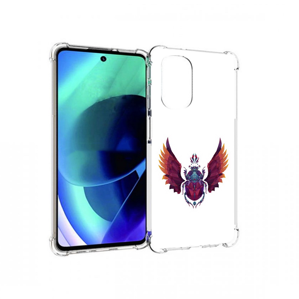 

Чехол MyPads Tocco для Motorola Moto G51 алмазный скоробей (PT227078.365.219), Прозрачный, Tocco