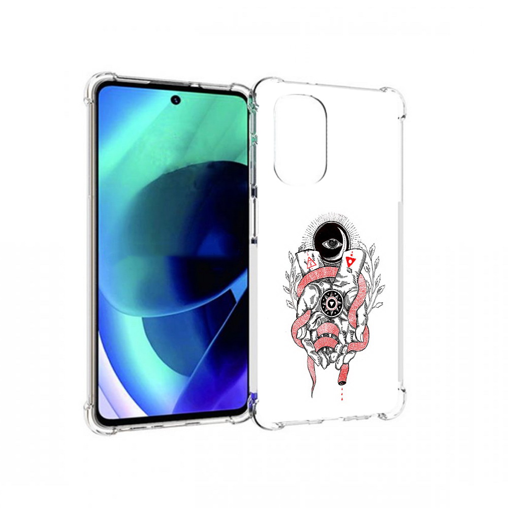 

Чехол MyPads Tocco для Motorola Moto G51 абстрация связанные руки (PT227078.365.213), Прозрачный, Tocco