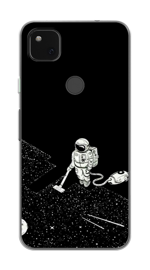 

Чехол Awog на Google Pixel 4A "Космонавт с пылесосом", Разноцветный, 270650-4