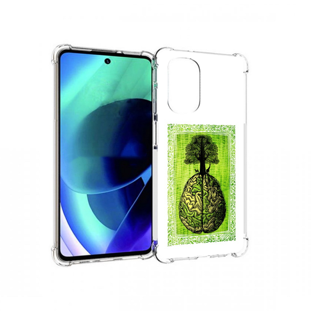 

Чехол MyPads Tocco для Motorola Moto G51 абстракция здоровый мозг (PT227078.365.211), Прозрачный, Tocco