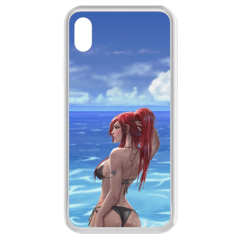 фото Чехол-накладка krutoff clear case купальник женский для iphone xr