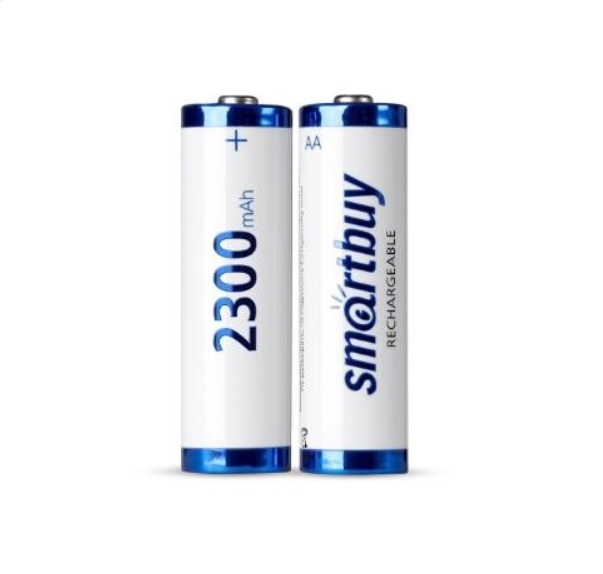 

Аккумуляторы NiMh Smartbuy AA 2300 mAh (SBBR-2A02BL2300) 2 штуки, SBBR-2A02BL2300