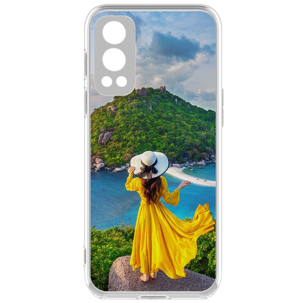 фото Чехол-накладка krutoff clear case платье летнее женское для oneplus nord 2 5g