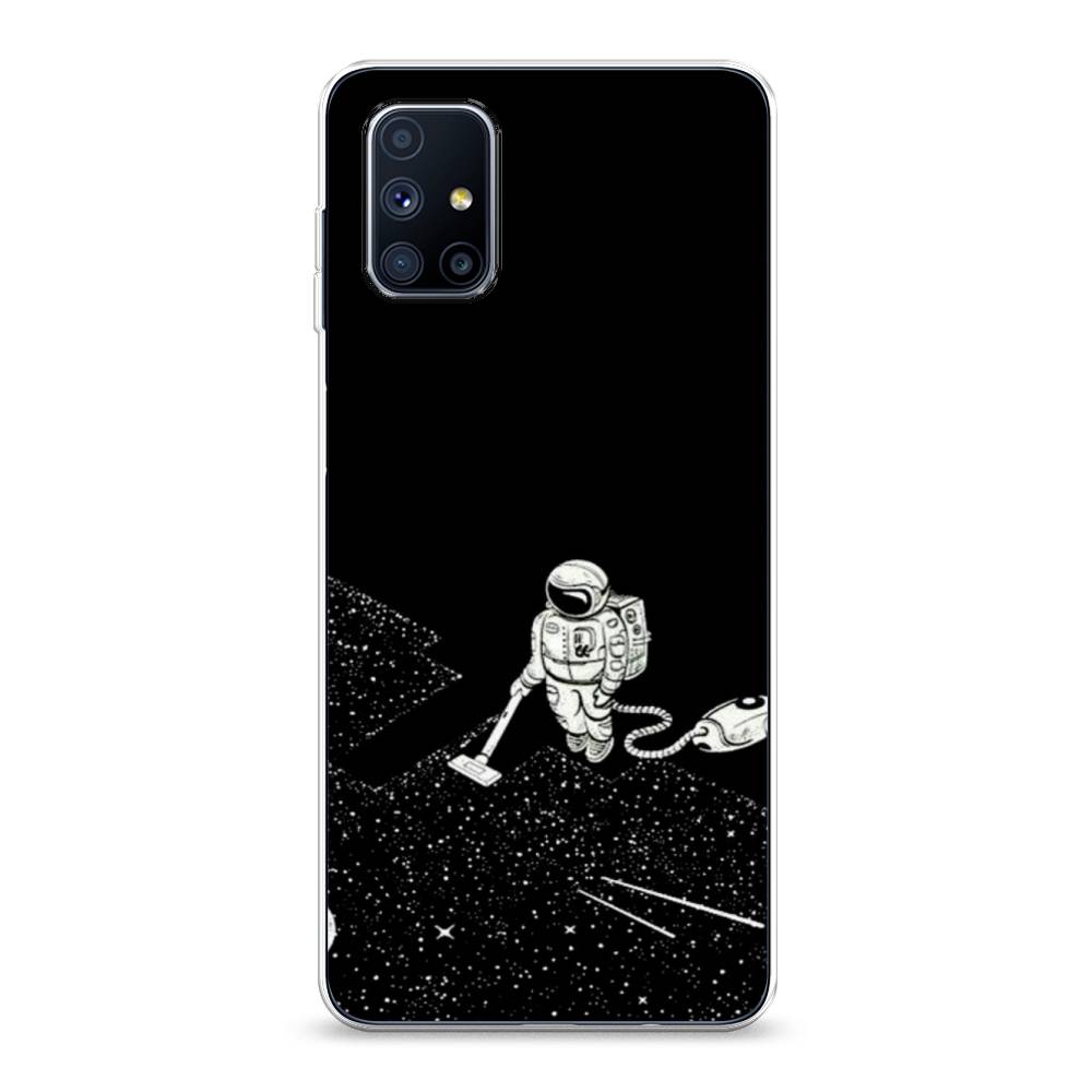 фото Чехол awog "космонавт с пылесосом" для samsung galaxy m51