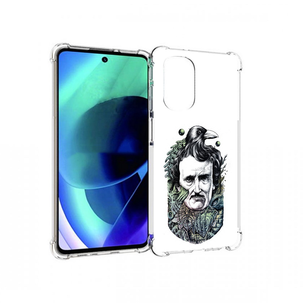 

Чехол MyPads Tocco для Motorola Moto G51 Эдгар Аллан с вороном (PT227078.365.203), Прозрачный, Tocco