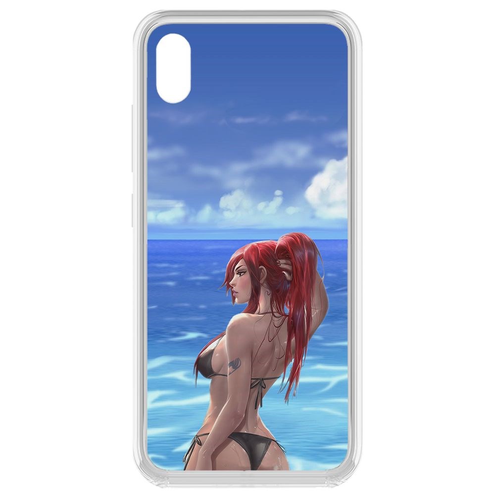 Чехол-накладка Krutoff Clear Case Купальник женский для Vivo Y91c