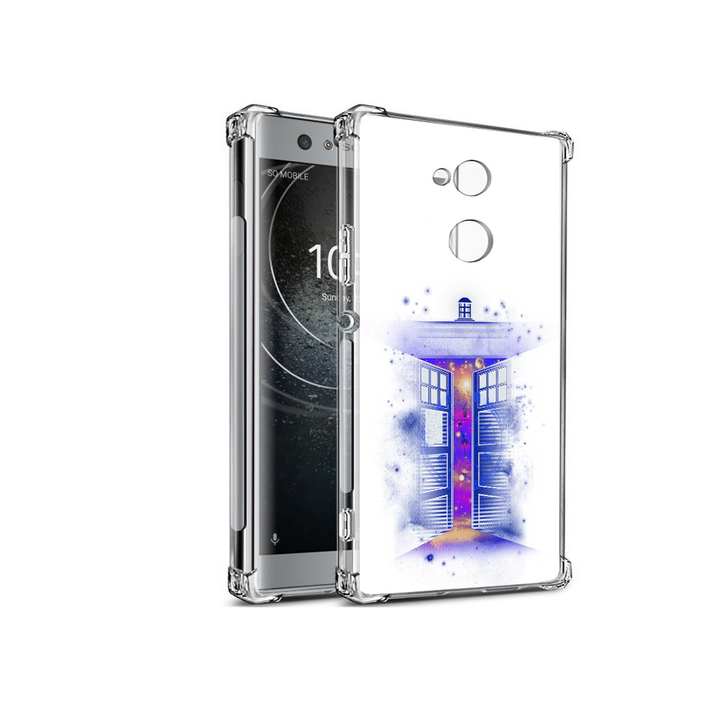 

Чехол MyPads Tocco для Sony Xperia XA2 фиолетовый уголок абстракция (PT99627.238.659), Прозрачный, Tocco