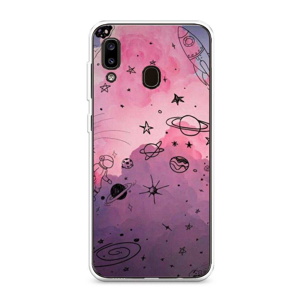

Чехол Awog на Samsung Galaxy A20/A30 "Радуга планет 3", Разноцветный, 27650-4