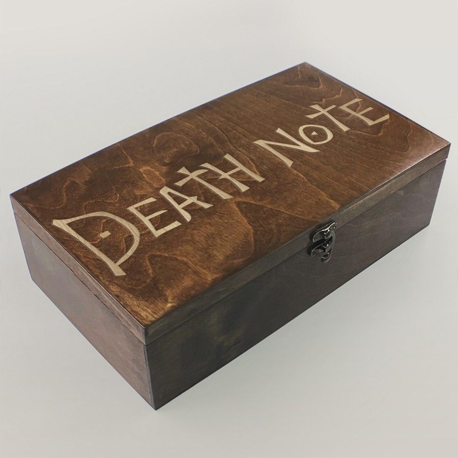 

Коробка для чайных пакетиков из 4 отделений Death note тетрадь смерти Эл L Кира Рюк - 134, Коробка для чайных пакетиков Чайница из дерева, 4 отделения с узором Death note, Аниме, тетрадь смерти, Эл, L, Кира, Рюк - 134