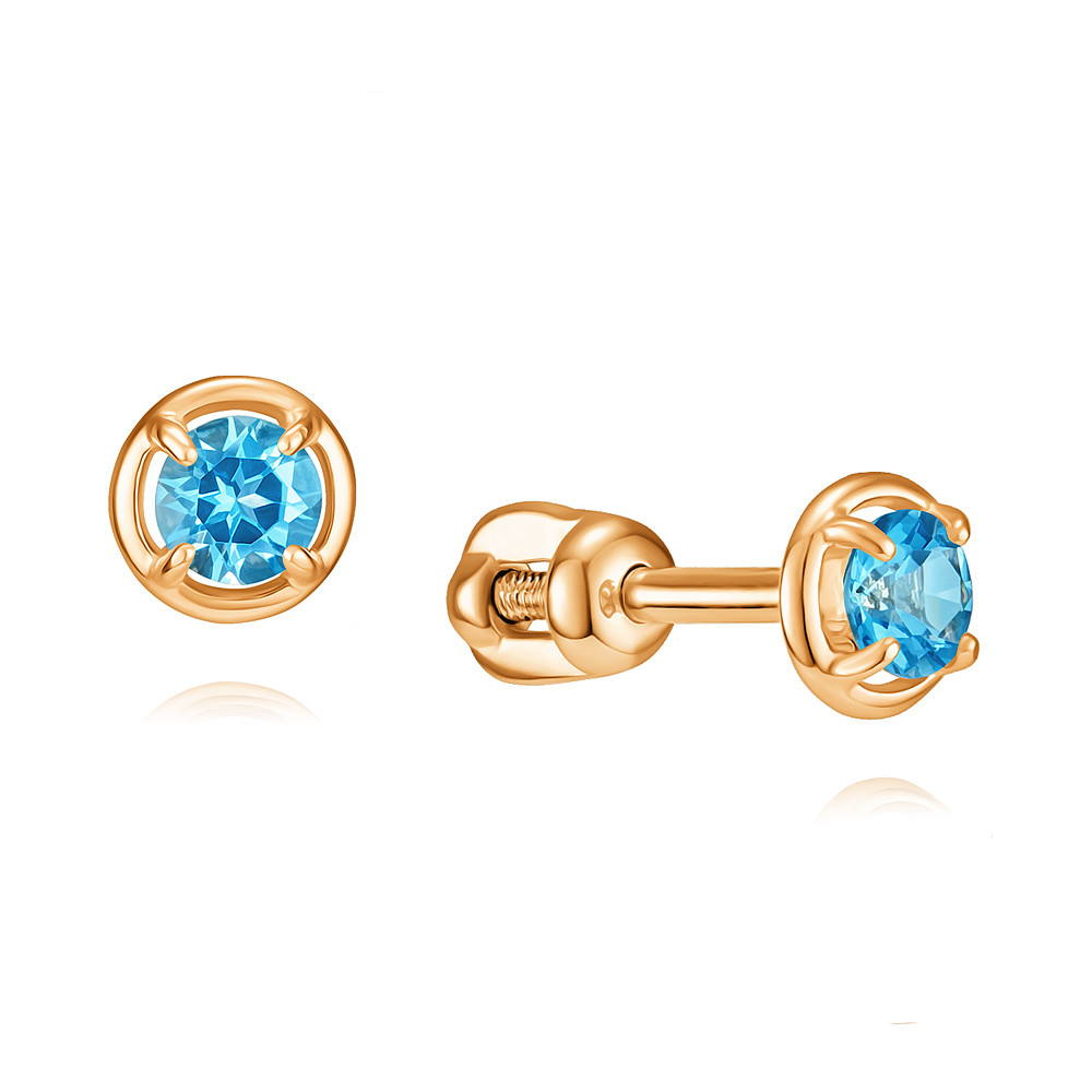 

Серьги из красного золота с топазом ADAMAS 21037550/01-А50-659, 21037550/01-А50-659