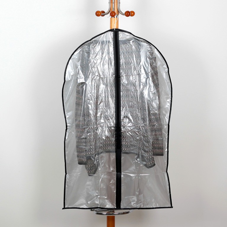 фото Чехол для одежды прозрачный, серый, 60 x 95 см вселенная порядка