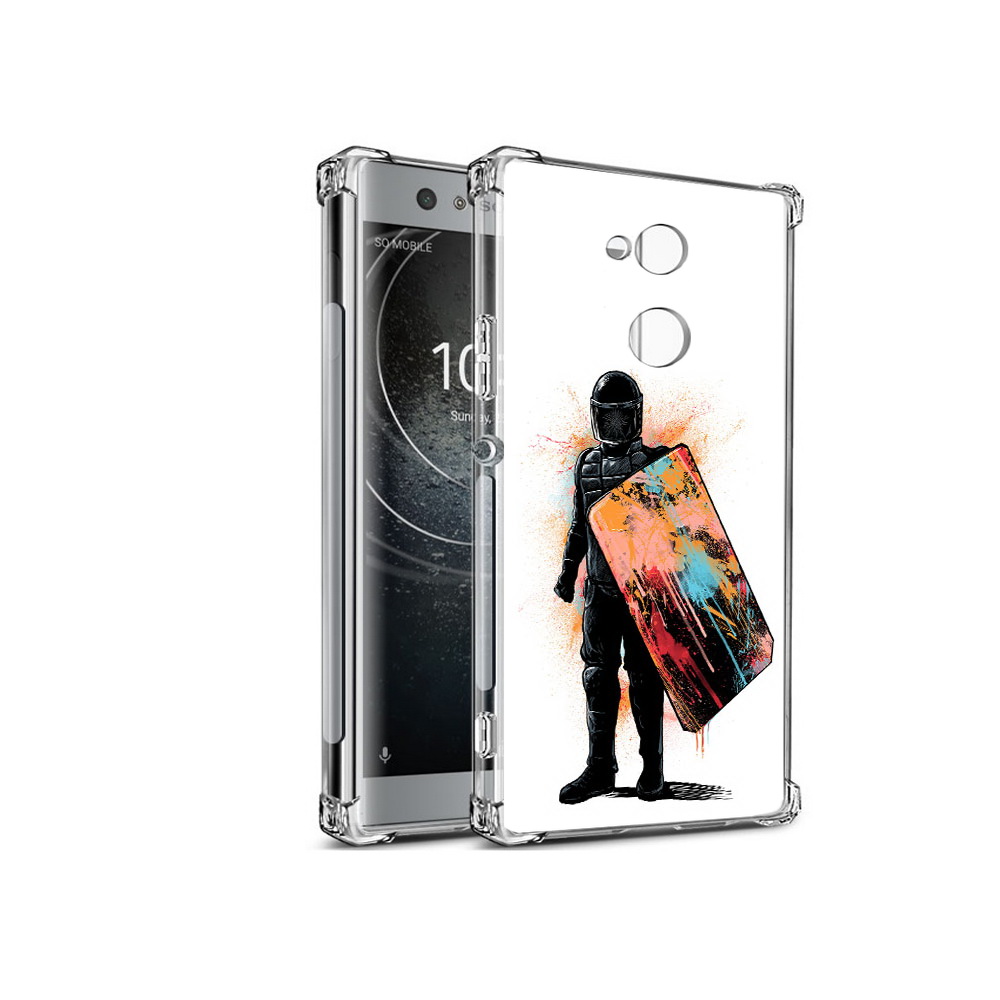 

Чехол MyPads Tocco для Sony Xperia XA2 солдат с красочным щитом (PT99627.238.614), Прозрачный, Tocco