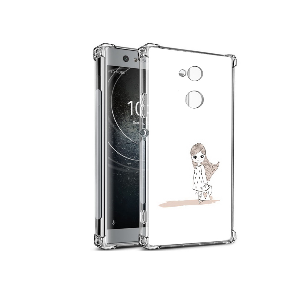 Чехол MyPads Tocco для Sony Xperia XA2 Девочка с сумкой (PT99627.238.61)