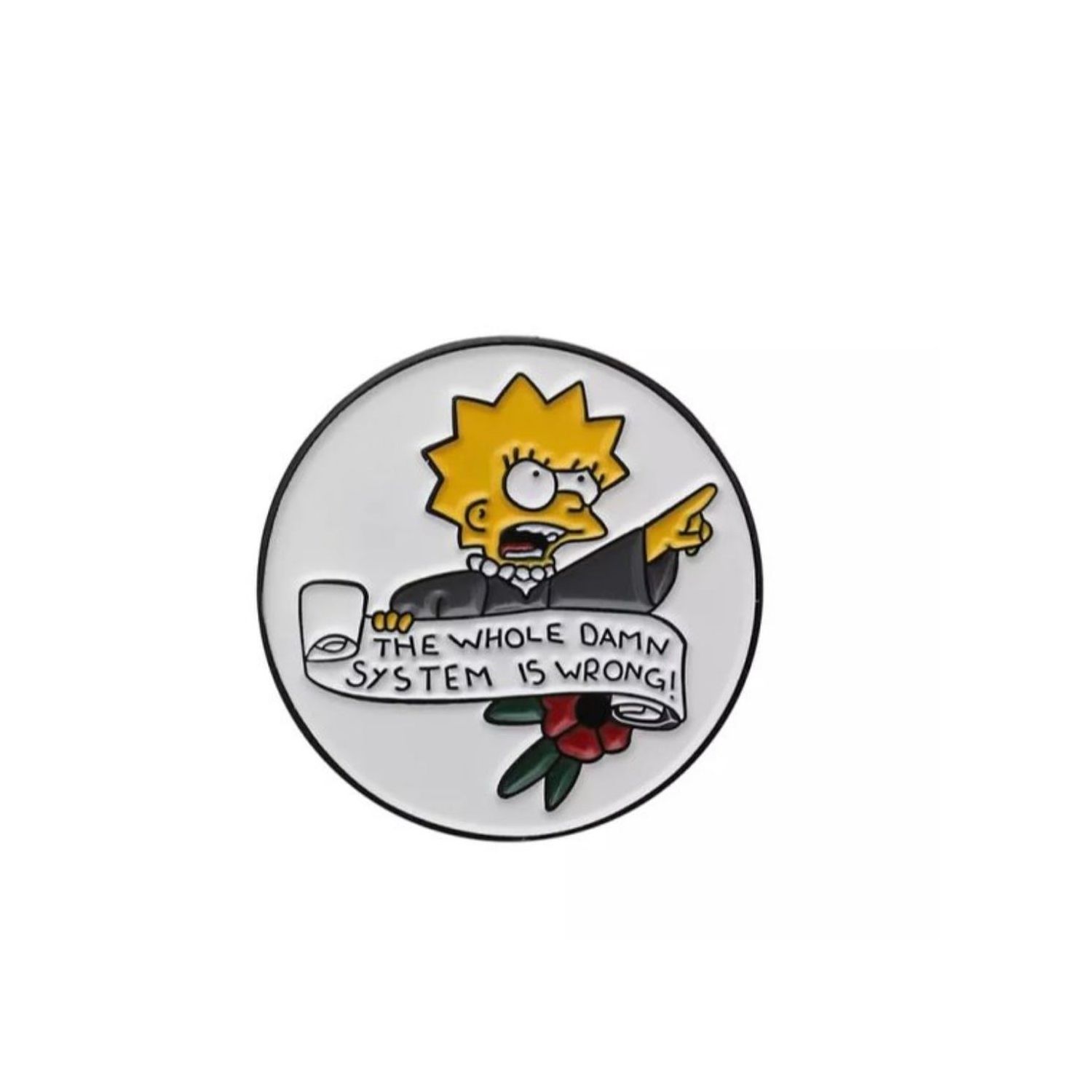 

Значок Лиза Симпсон из мультфильма The Simpsons, 295309170gm83655
