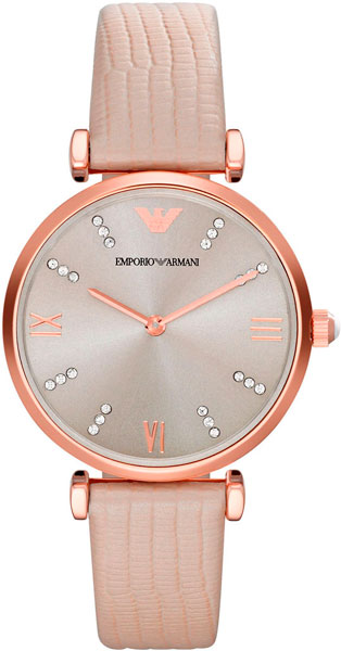 фото Наручные часы женские emporio armani ar1681 бежевые