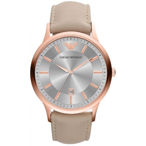 фото Наручные часы унисекс emporio armani ar2464 бежевые