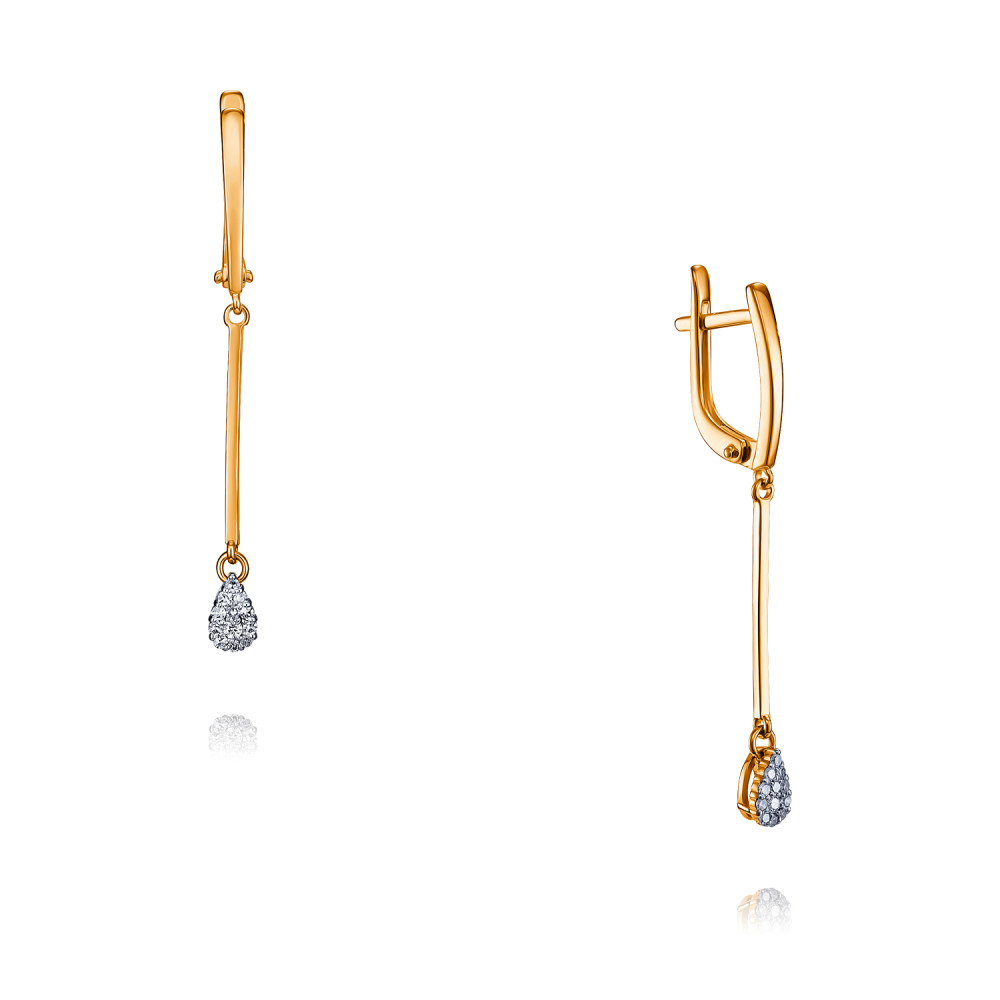 

Серьги из красного золота с бриллиантом ADAMAS 2424368-А500Д-41, 2424368-А500Д-41