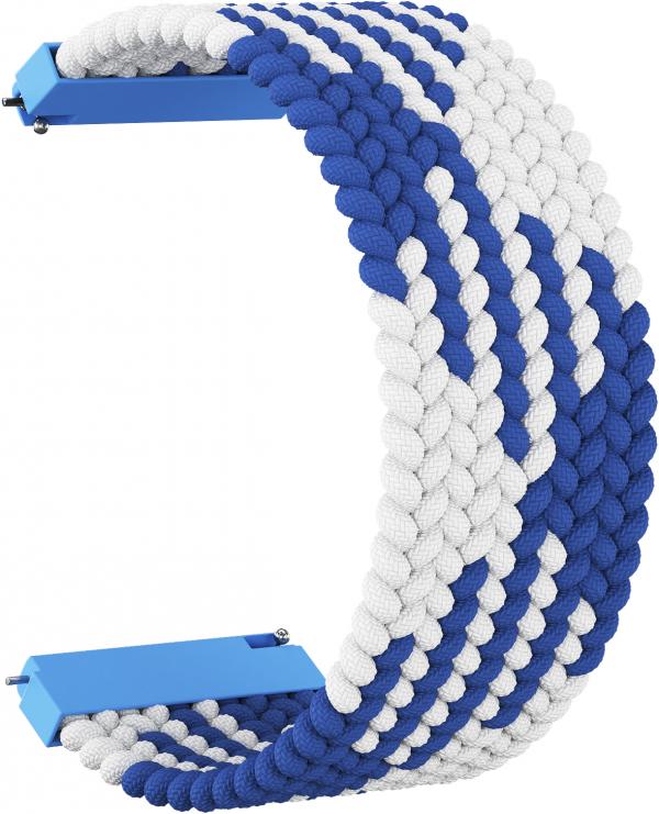 

Ремешок нейлоновый Braid 22 для Xiaomi Huami Amazfit / Amazfit 2 (155 мм) (Бело-синий)