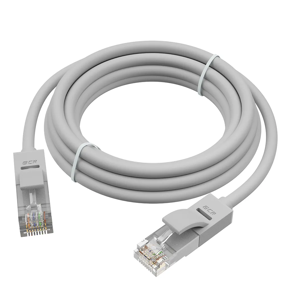 

Патч-корд Greenconnect RJ-45 - RJ-45 вилка-вилка 9м серый, GCR-51513