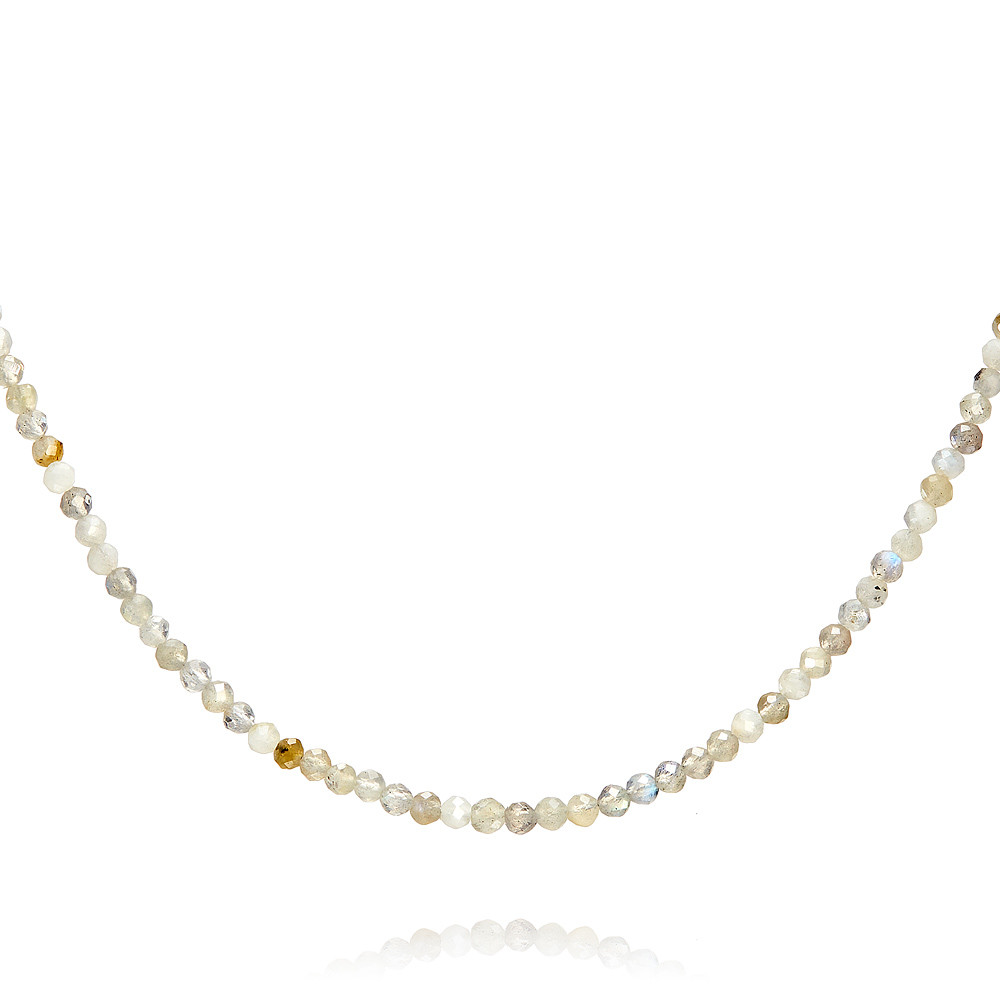 

Бусы из серебра с пренитом 40-45 см ADAMAS 8114001-С86-708, 8114001-С86-708