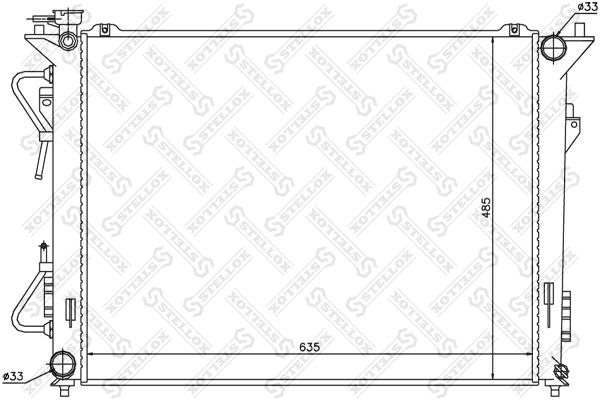 

Радиатор системы охлаждения Stellox 1026613SX