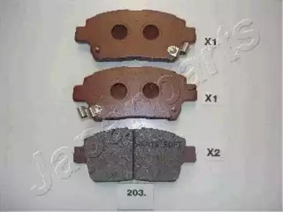 

Тормозные колодки Japanparts передние PA203AF