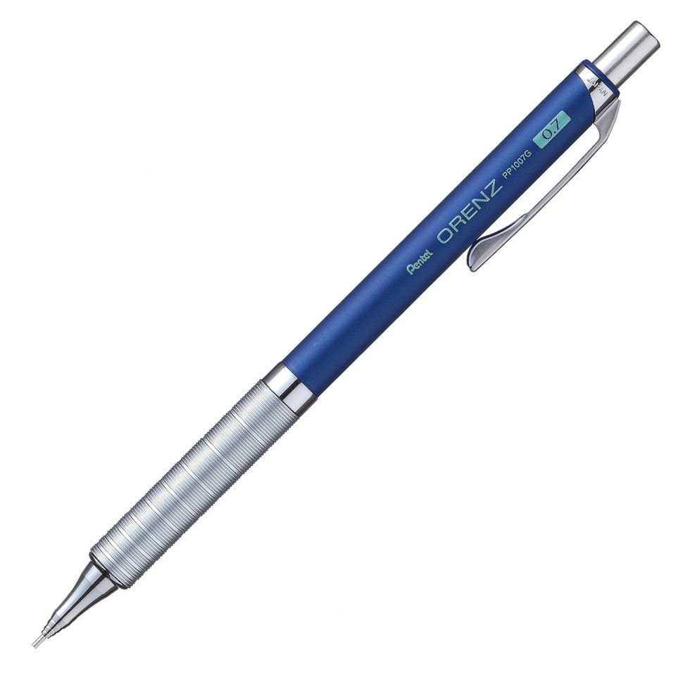 

Карандаш авт Pentel профессиональный ORENZ Metal Grip 0.7 мм XPP1007G-CX синий корпус, XPP1007G-CX