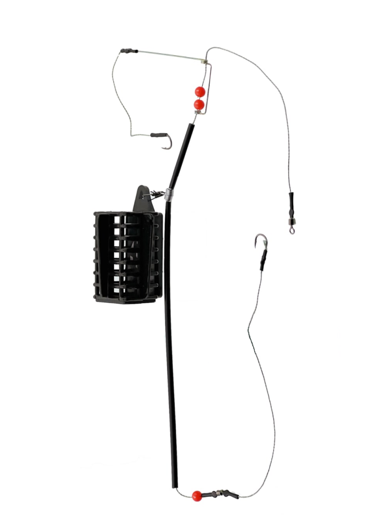 

Карповый монтаж фидерный, кормушка оснащенная, 90 гр, Черный