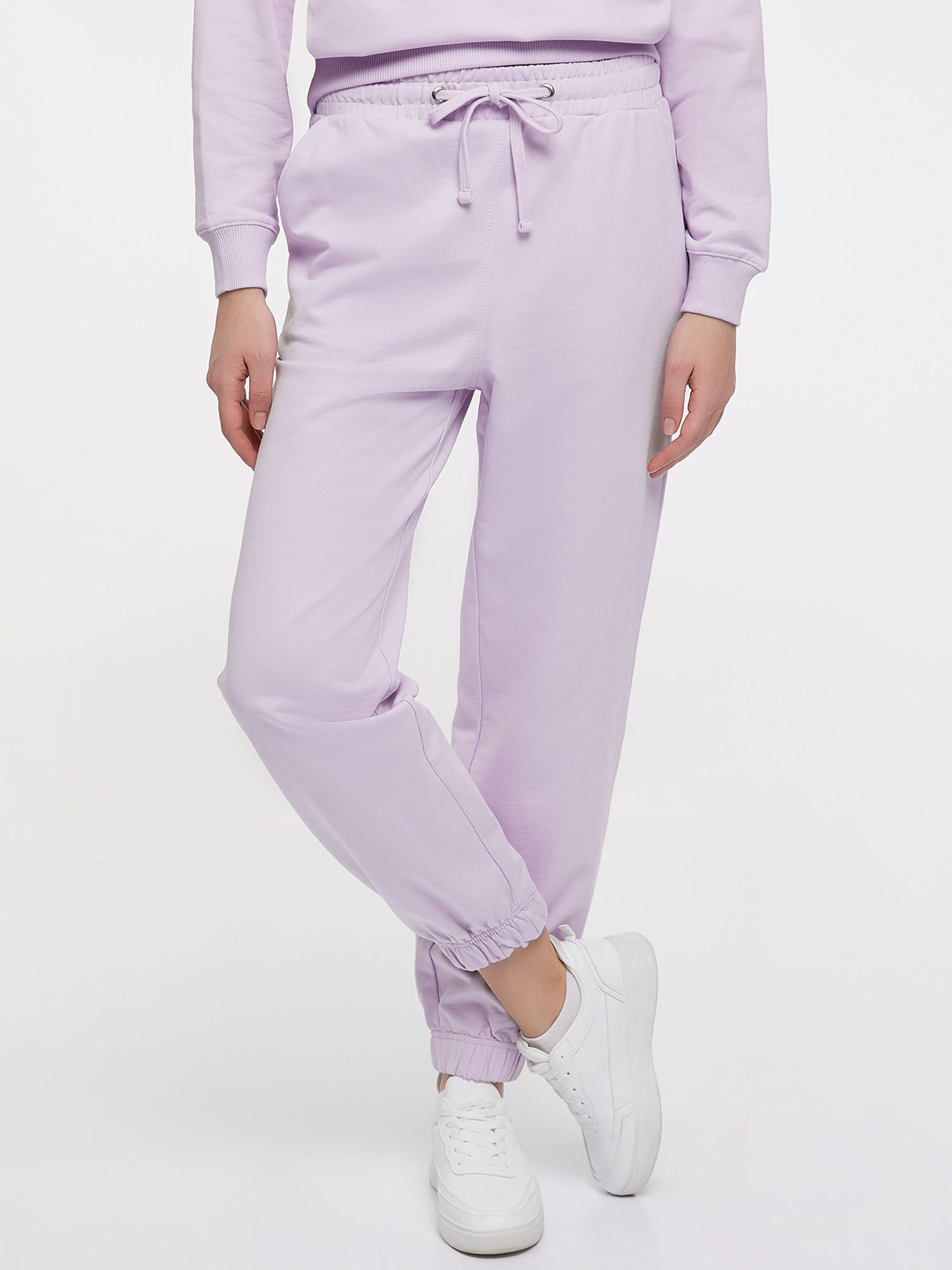 Спортивные брюки женские oodji 16701086-3 фиолетовые XS