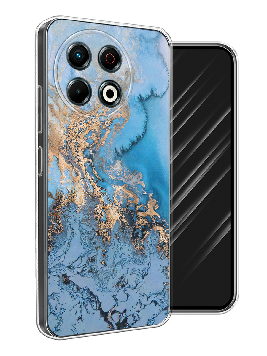 

Чехол Awog на Tecno Spark 30 Pro "Морозная лавина синяя", Серебристый, 309850-1