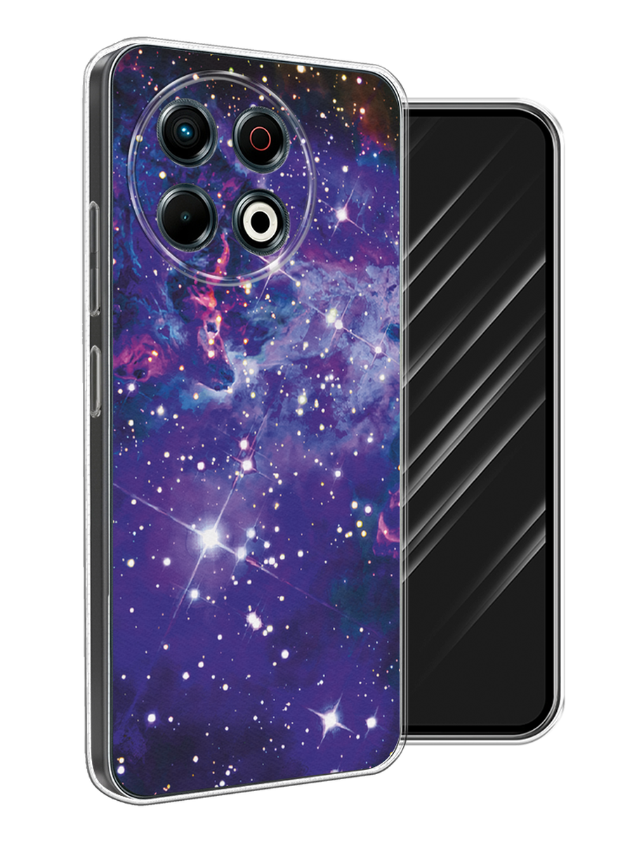 

Чехол Awog на Tecno Spark 30 Pro "Яркая галактика", Фиолетовый, 309850-1