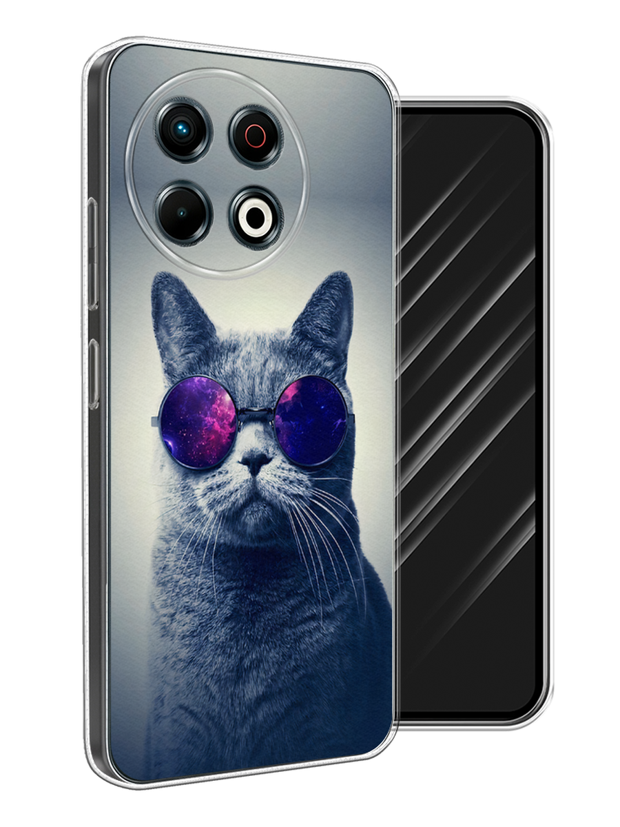 

Чехол Awog на Tecno Spark 30 Pro "Космический кот", Бордовый, 309850-1