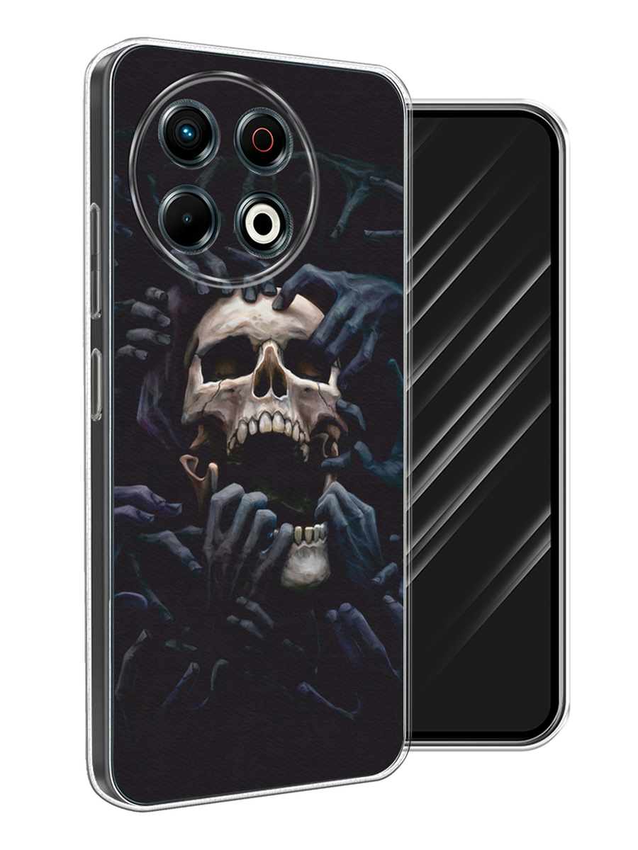 

Чехол Awog на Tecno Spark 30 Pro "Череп 29", Черный;серый, 309850-1
