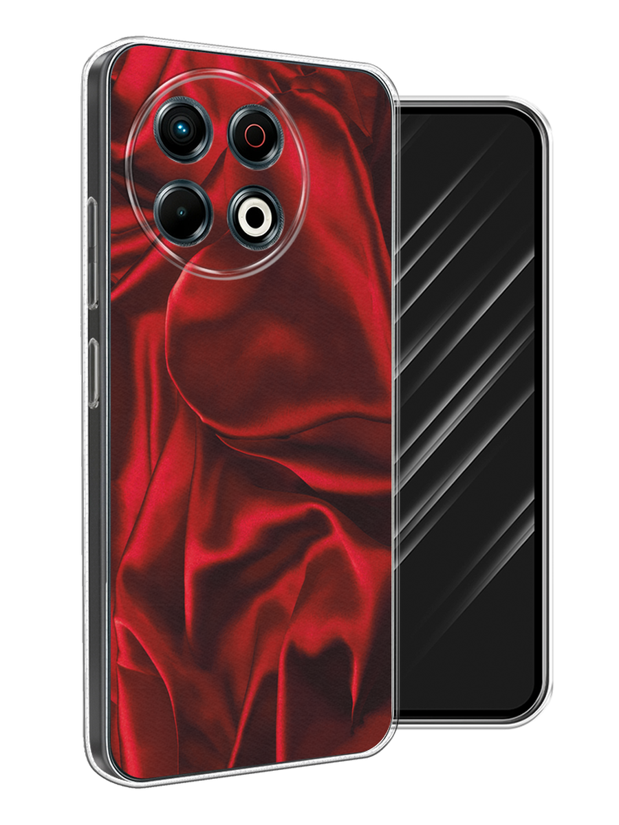 

Чехол Awog на Tecno Spark 30 Pro "Текстура красный шелк", 309850-1