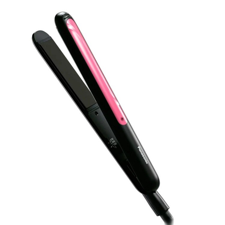 Выпрямитель волоc Panasonic EH-HV21-K685 розовый, черный выпрямитель для волос panasonic eh hv21 k685