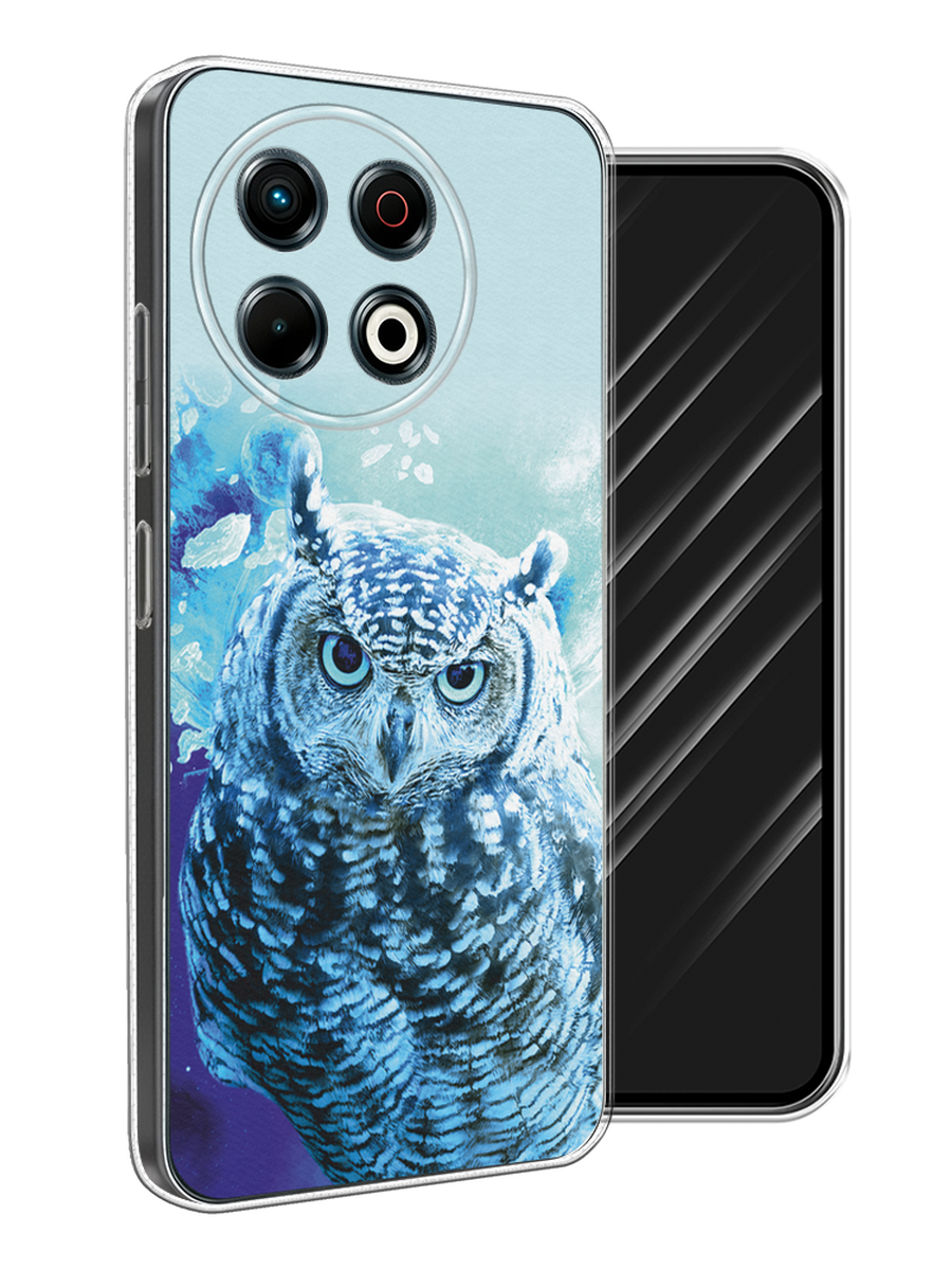 

Чехол Awog на Tecno Spark 30 Pro "Сова арт 7", Синий;голубой, 309850-1