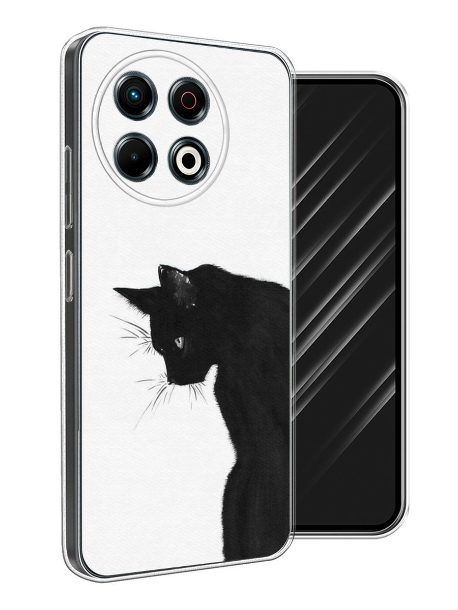 

Чехол Awog на Tecno Spark 30 Pro "Black cat", Черный;белый, 309850-1