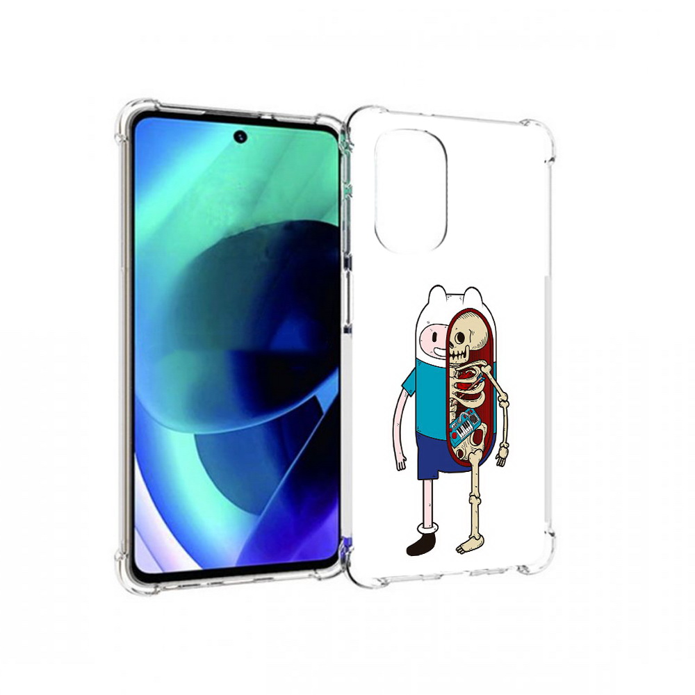 

Чехол MyPads Tocco для Motorola Moto G51 Финн скелет (PT227078.365.187), Прозрачный, Tocco