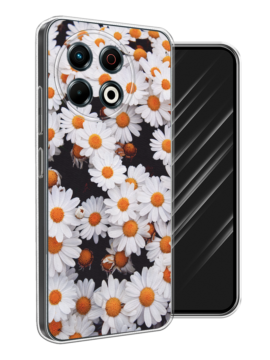 

Чехол Awog на Tecno Spark 30 Pro "Ромашковое поле", Белый, 309850-1