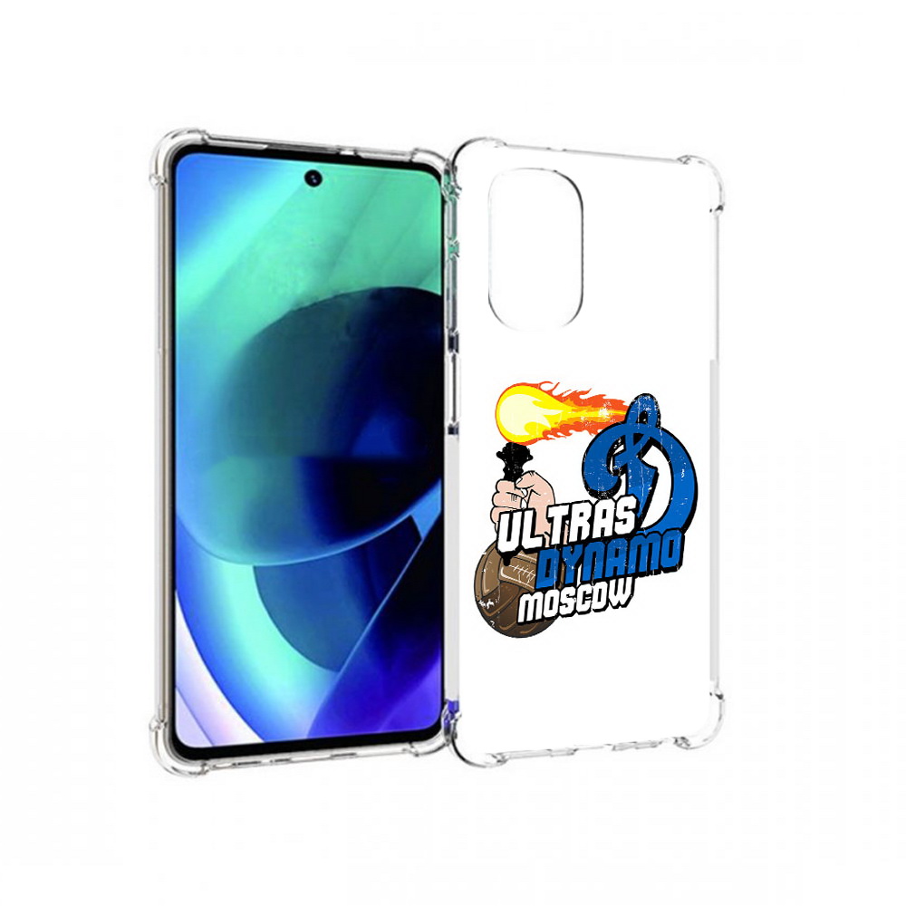 

Чехол MyPads Tocco для Motorola Moto G51 ФК Динамо (PT227078.365.177), Прозрачный, Tocco