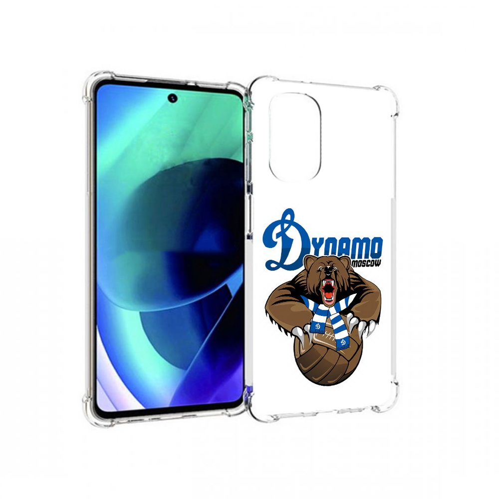 

Чехол MyPads Tocco для Motorola Moto G51 ФК Динамо медведь (PT227078.365.175), Прозрачный, Tocco