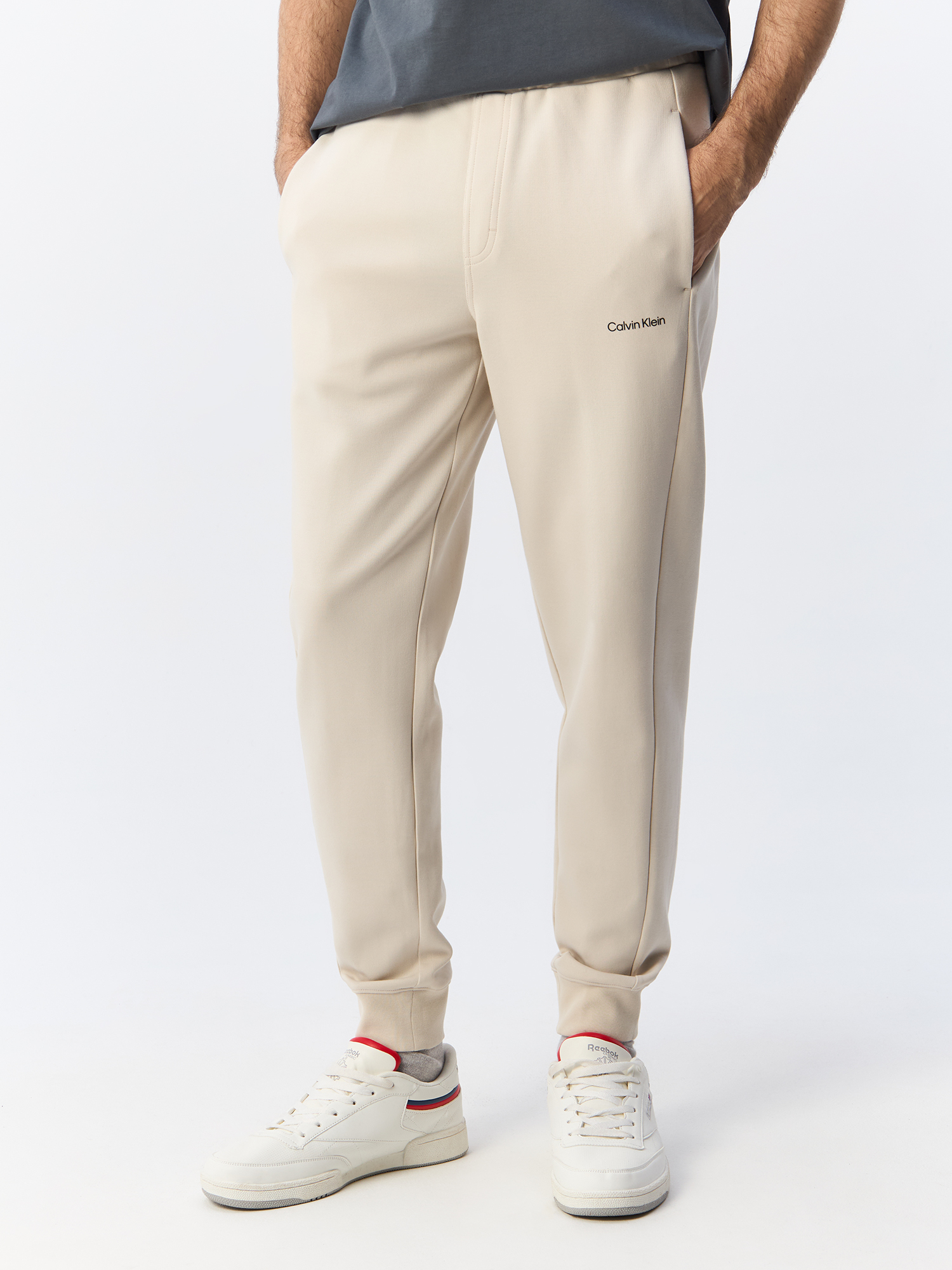 

Спортивные брюки мужские Calvin Klein K10K109940 бежевые M, Бежевый, K10K109940