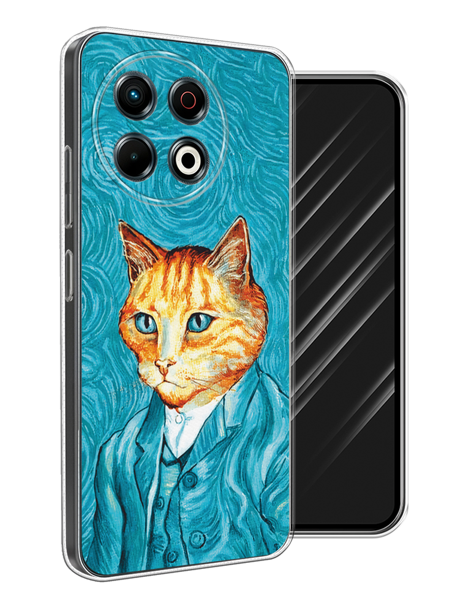 

Чехол Awog на Tecno Spark 30 Pro "Кот Ван Гог", Голубой;коричневый, 309850-1
