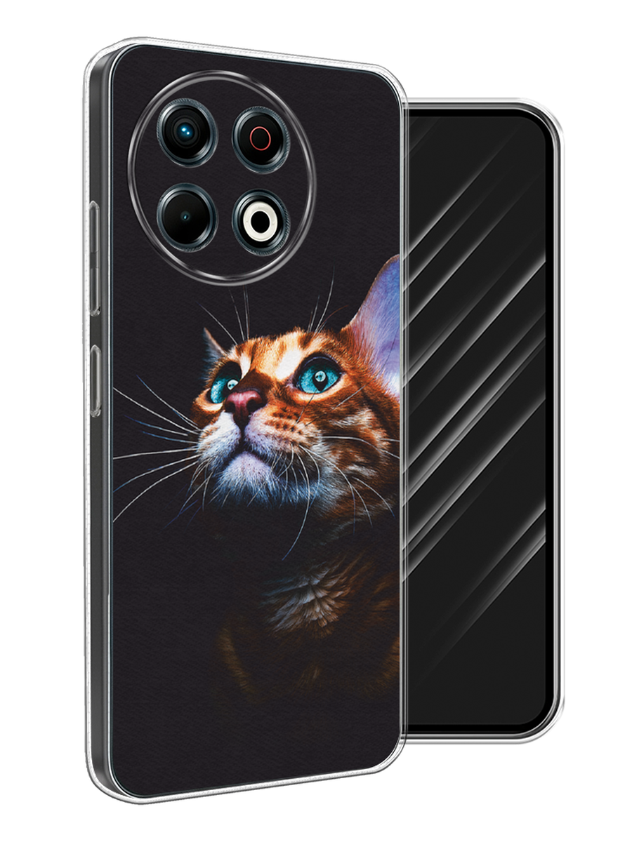 

Чехол Awog на Tecno Spark 30 Pro "Мечтательный кот", Коричневый, 309850-1
