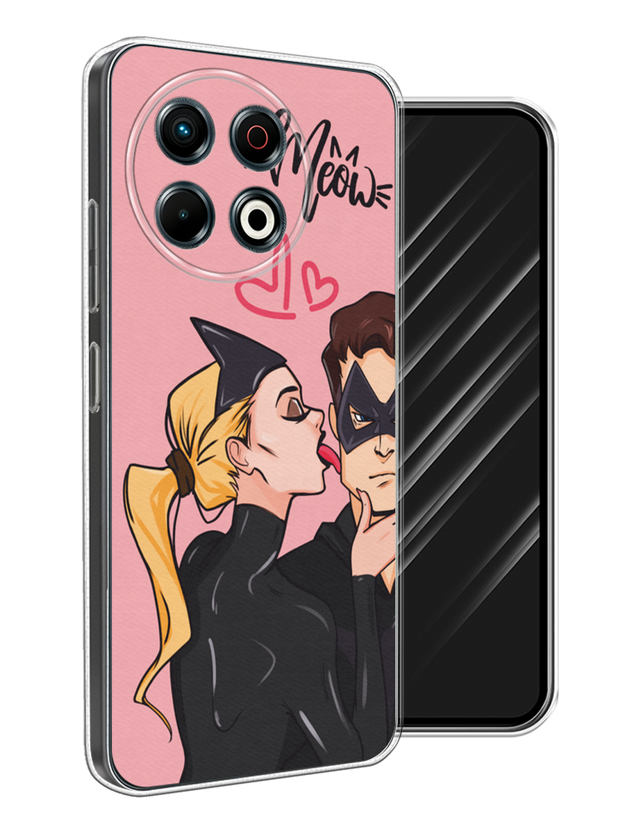 

Чехол Awog на Tecno Spark 30 Pro "Kiss of Cat Woman", Розовый;черный;бежевый, 309850-1